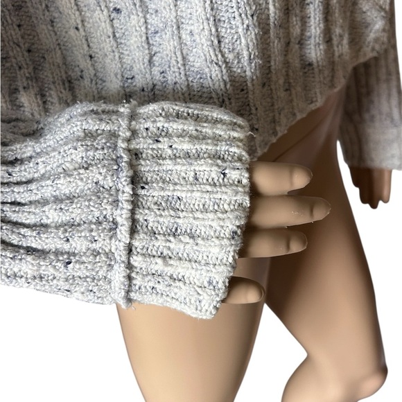 Free People On Your Side Cropped Slouchy Chunky Cable Knit Sweater Women Size S - Picture 5 of 10